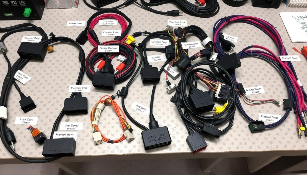 Adaptateurs et interfaces spécifiques pour l'installation d'un centre multimédia dans une voiture