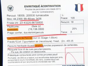 Avis de contravention avec les mentions obligatoires pour faire appel des amendes de circulation