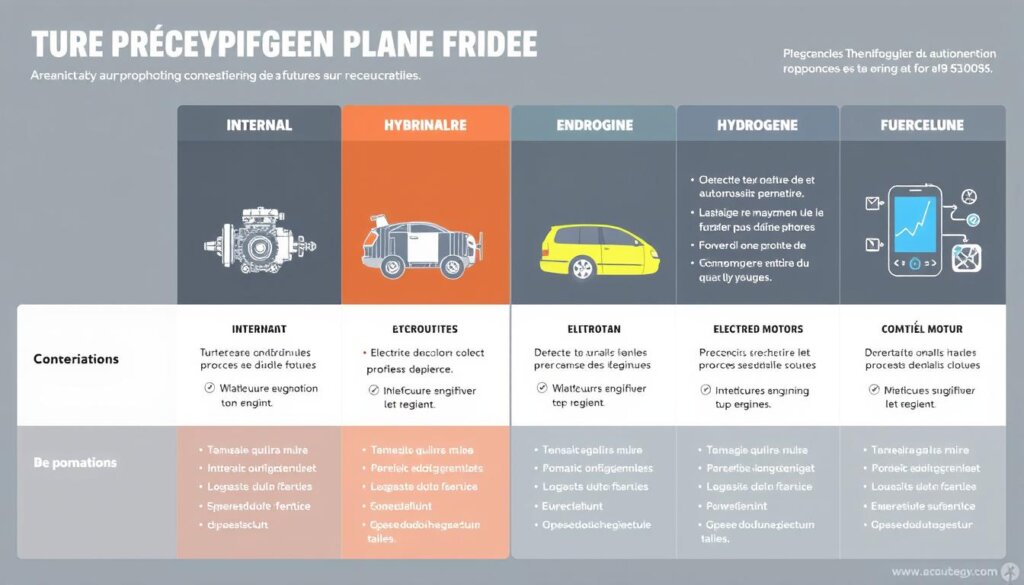 Comparaison des différentes technologies de propulsion pour l'avenir de l'automobile
