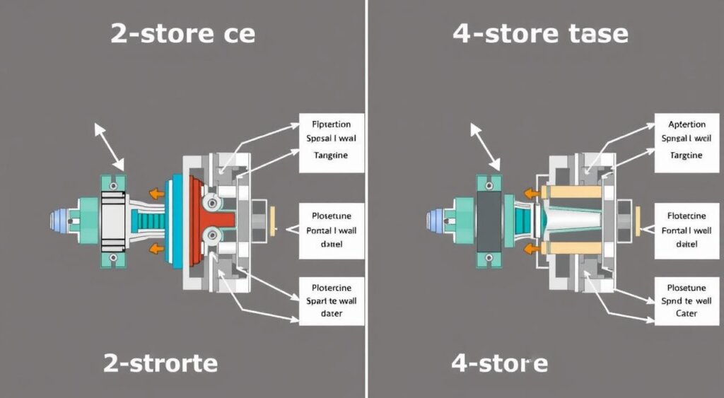 Comparaison entre moteurs à 2 temps et 4 temps montrant leurs différences de fonctionnement