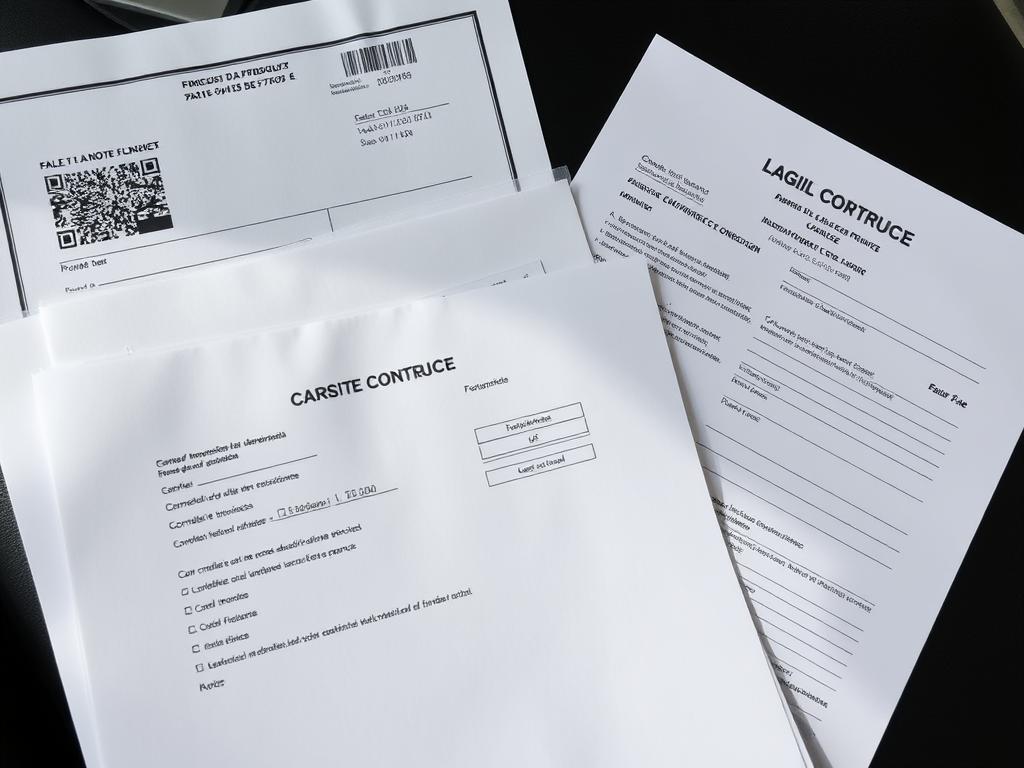 Documents juridiques pour l'achat d'une voiture d'occasion