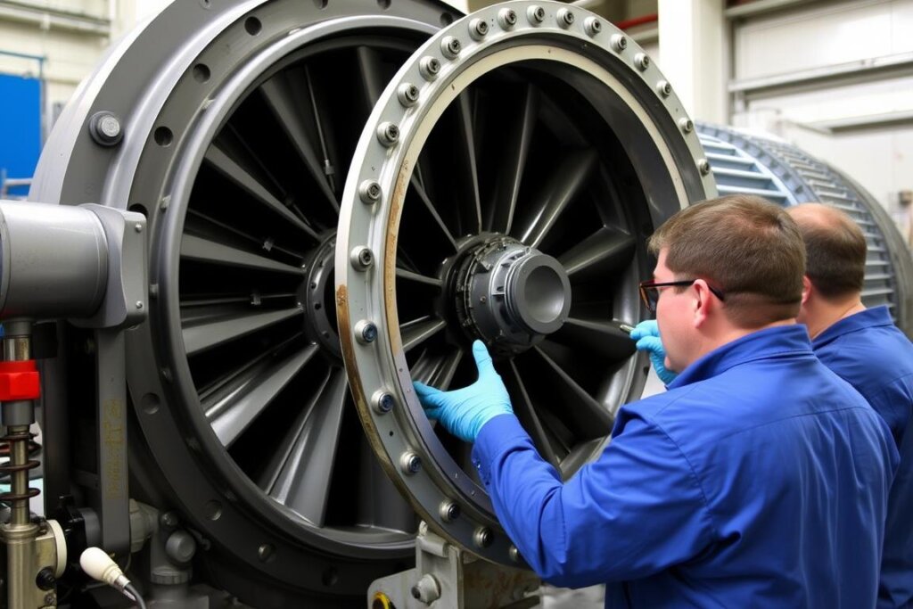 Inspection d'un compresseur centrifuge présentant une perte d'efficacité