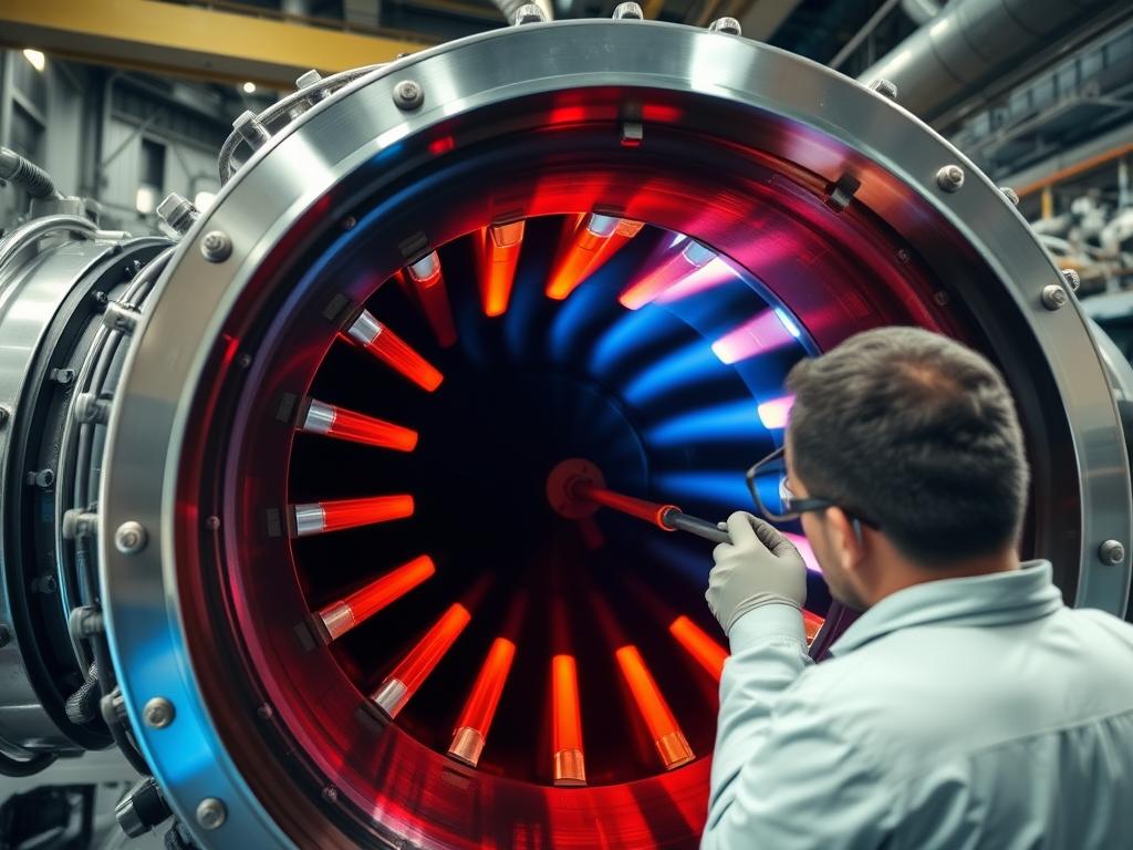 Inspection d'une chambre de combustion de turbine