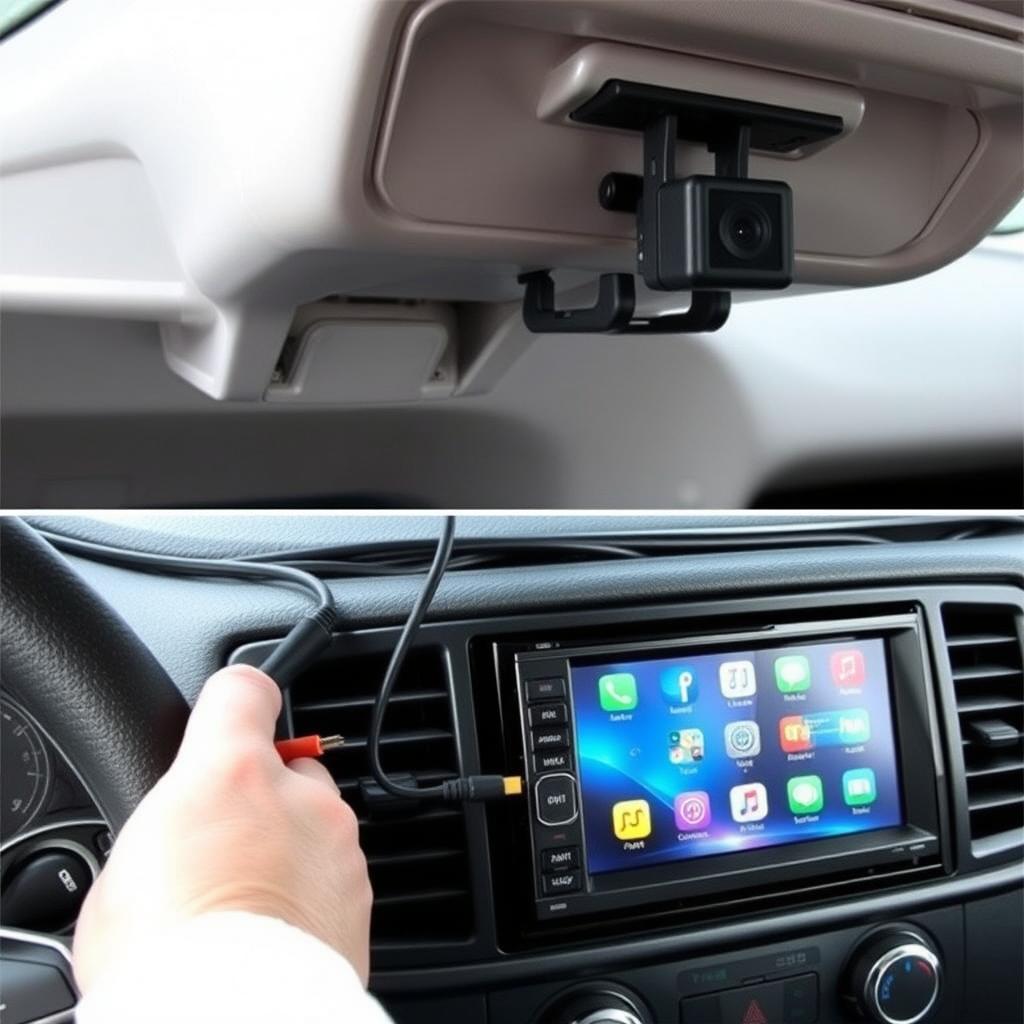 Installation de périphériques pour un centre multimédia automobile comme une caméra de recul