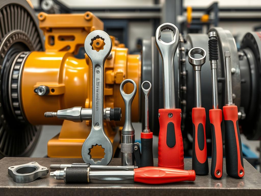 Outils mécaniques spécialisés pour la maintenance des turbines et compresseurs