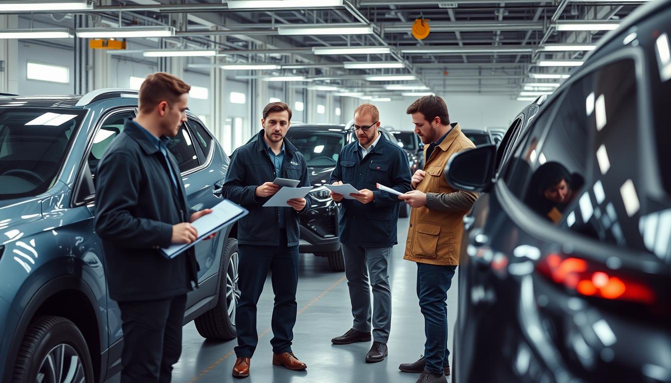 Processus d'évaluation des SUV compacts 2025 avec experts automobiles testant différents modèles