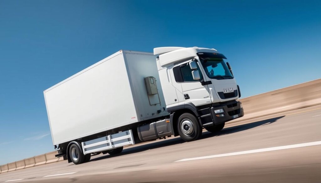 Iveco S-Way truck on the road showcasing the brand's flagship commercial vehicle
