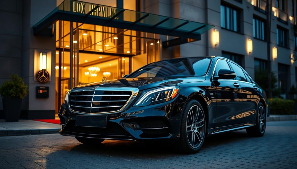 Mercedes Classe S luxueuse représentant le haut de gamme des automobiles Mercedes