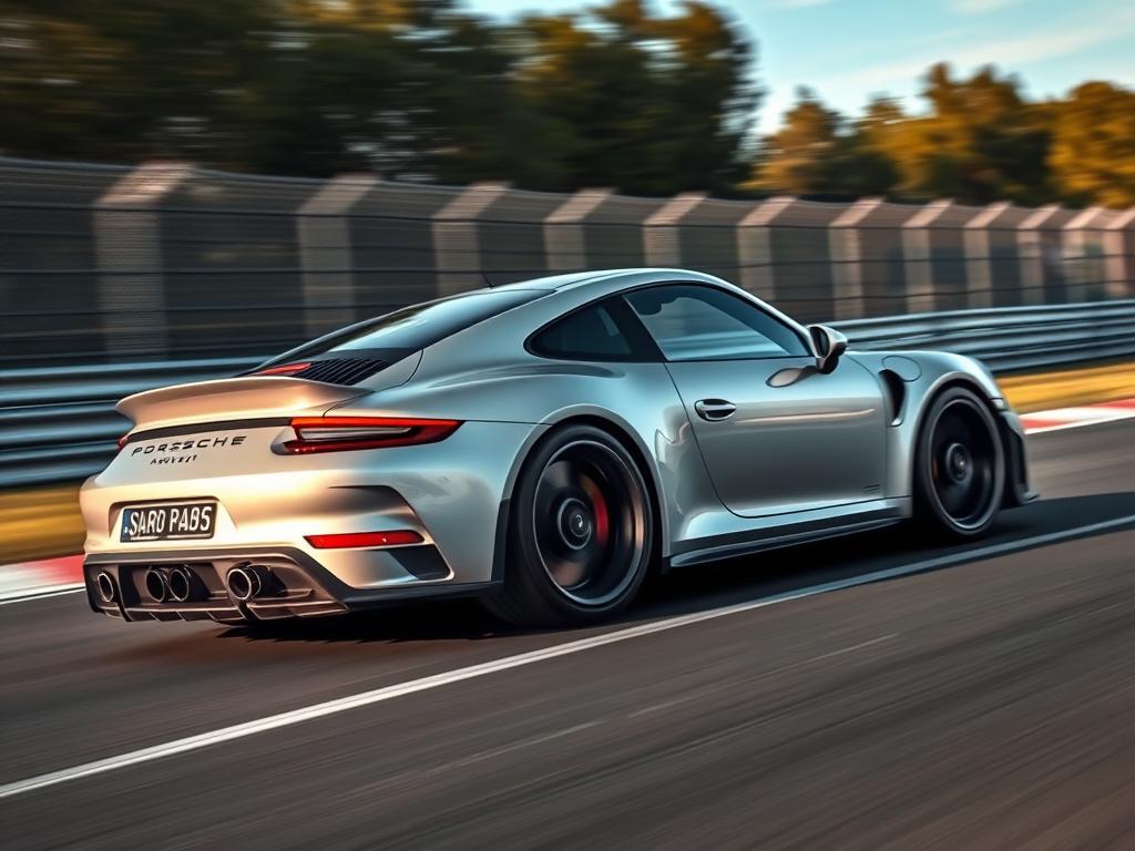 2026 Porsche 911 GT3 in racing position on a track