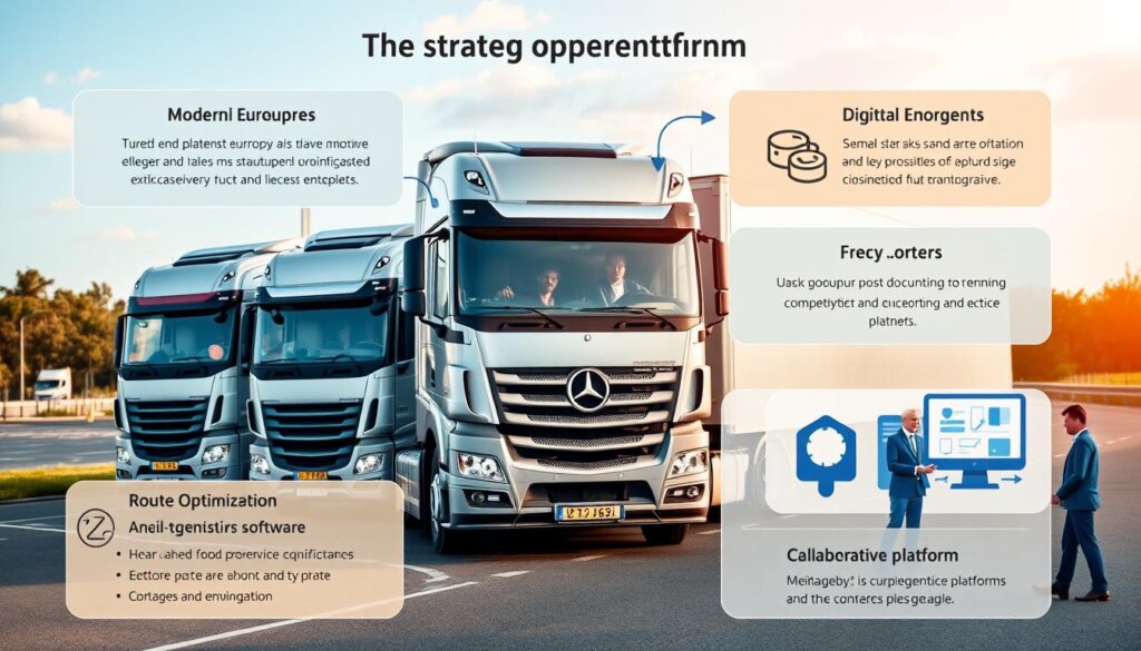 Approche stratégique pour intégrer des camions aux grandes entreprises en Europe