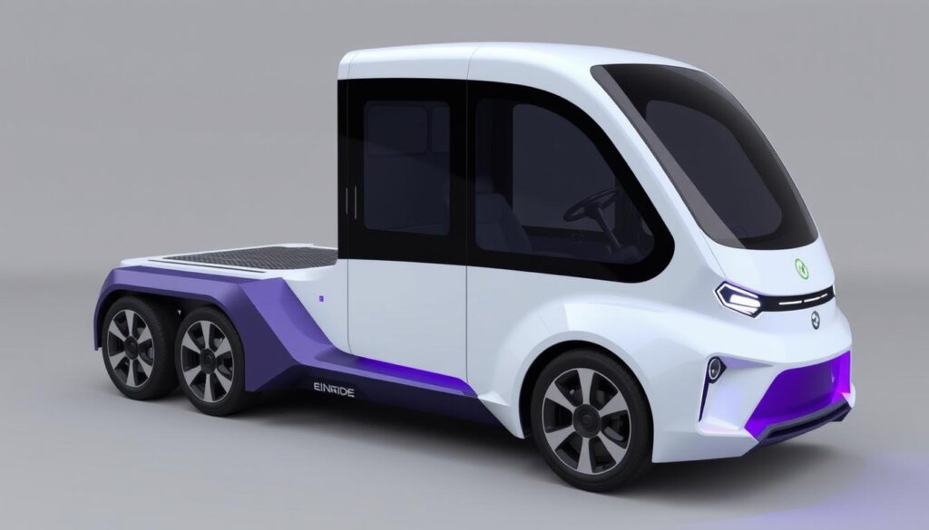 Camion autonome T-Pod d'Einride, un modèle électrique sans cabine pour conducteur