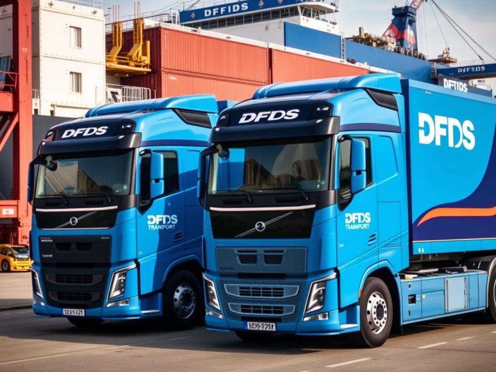 Caminhões elétricos Volvo da DFDS Transport na Dinamarca
