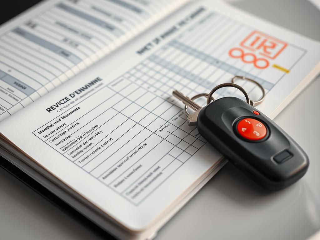 Carnet d'entretien d'une voiture d'occasion en France