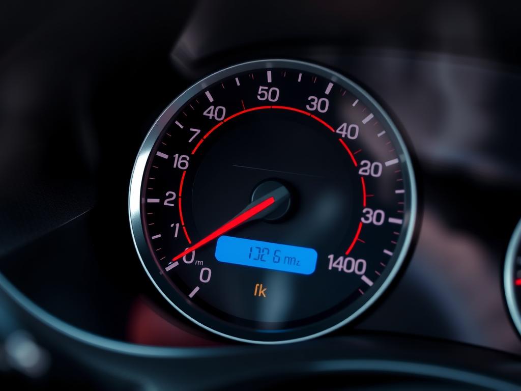 Compteur kilométrique d'une voiture d'occasion en France