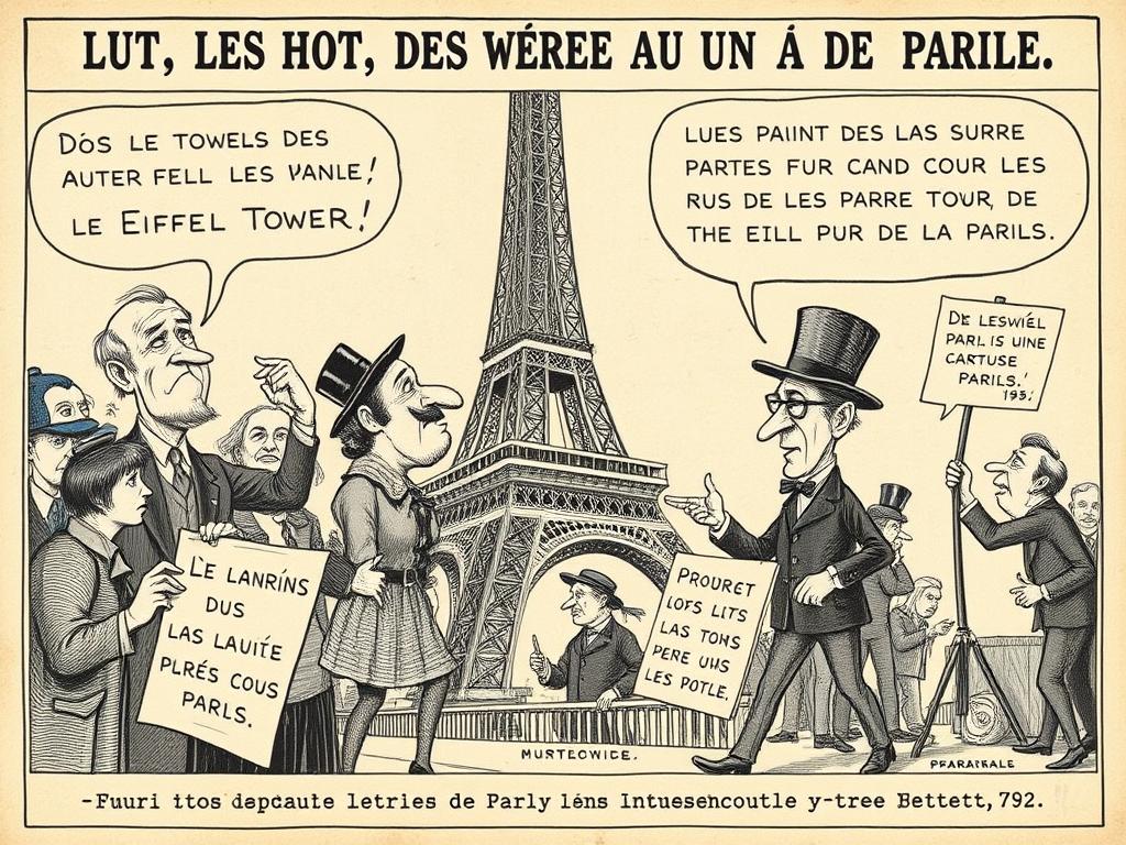 Débats et controverses autour de l'architecture et ingénierie Tour Eiffel à l'époque