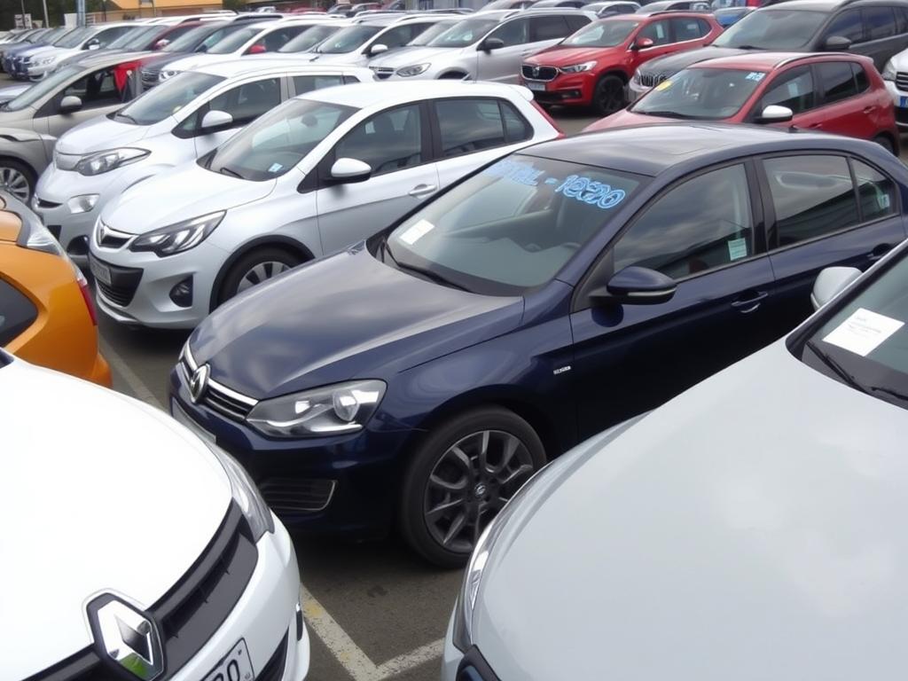 Différentes marques de voitures d'occasion avec leurs prix en France