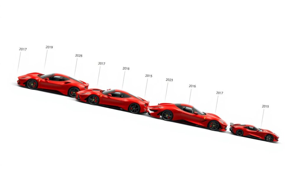 Évolution des modèles Ferrari de 2020 à 2026