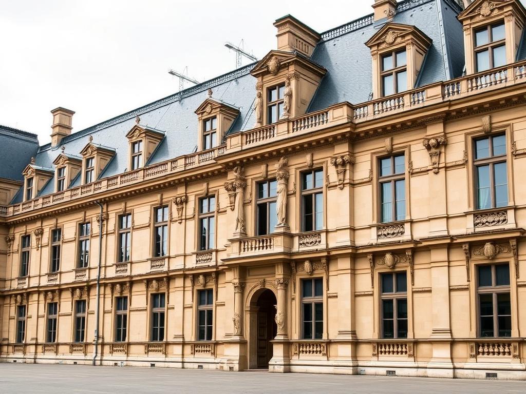 Façade de l'aile Lescot du Louvre, chef-d'œuvre de la Renaissance française