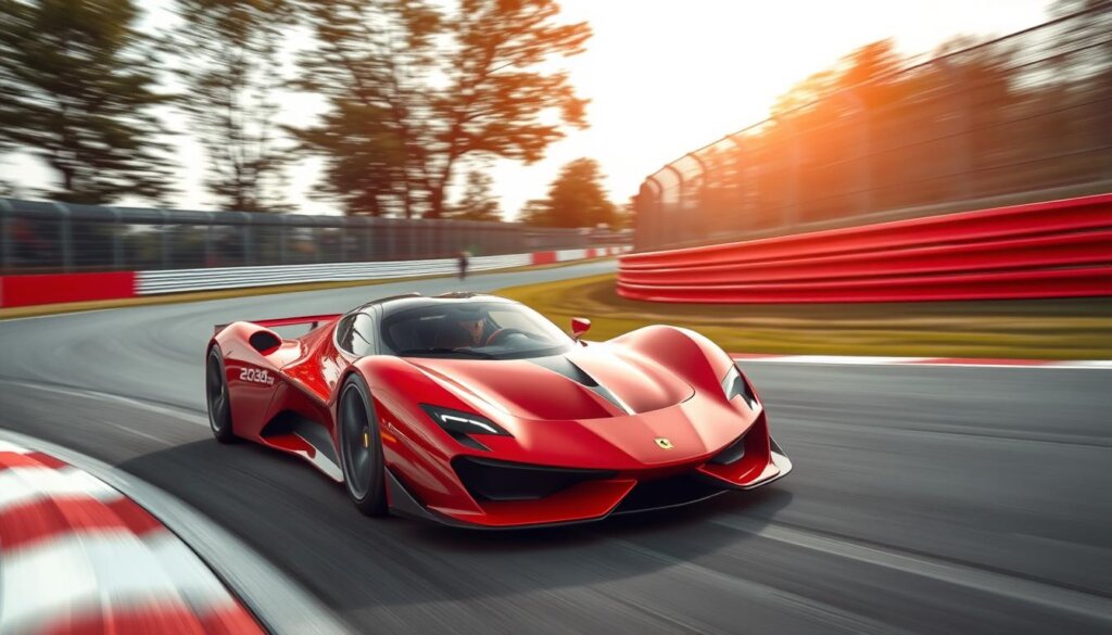 Ferrari 2026 en action sur circuit