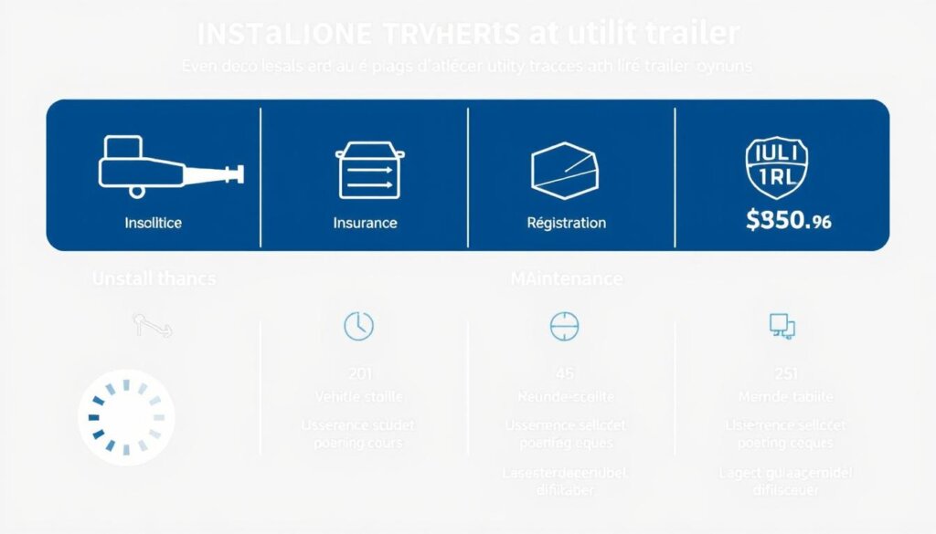 Illustration des coûts annexes liés à l'achat d'une remorque utilitaire pour voitures