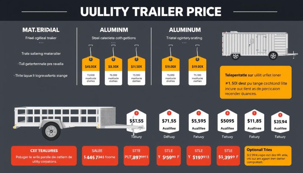 Illustration des facteurs influençant le prix d'une remorque utilitaire pour voitures