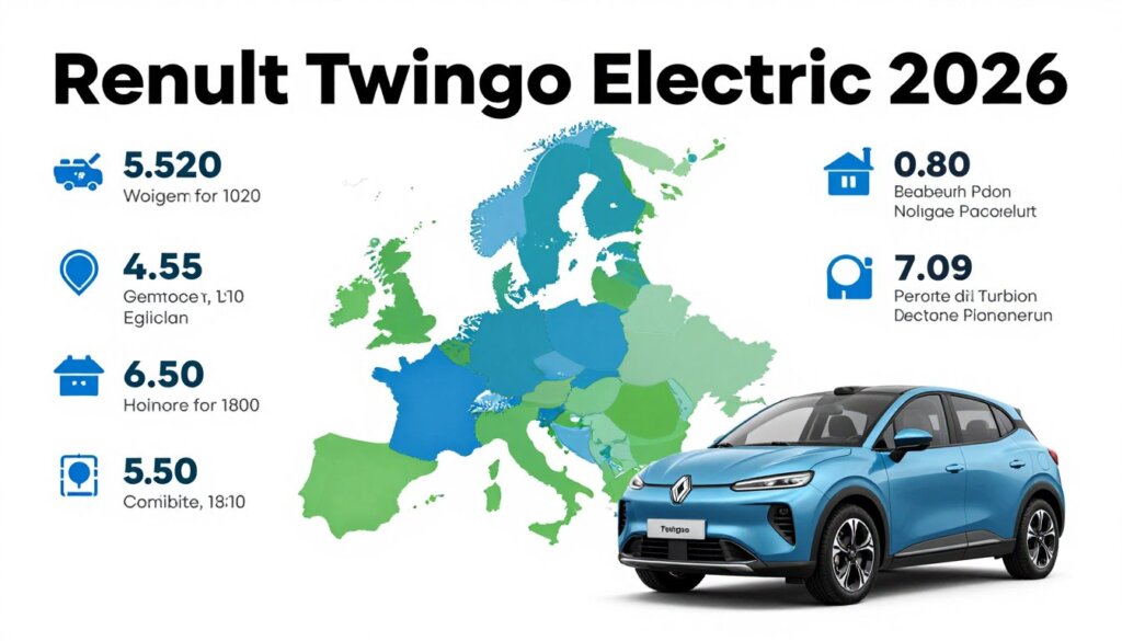 Infographic showing government EV incentives applicable to Renault Twingo Electric 2026