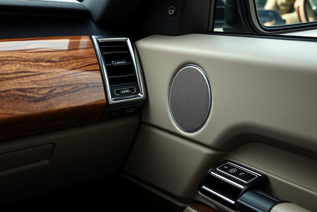 Intérieur Land Rover 2026 avec inserts en bois