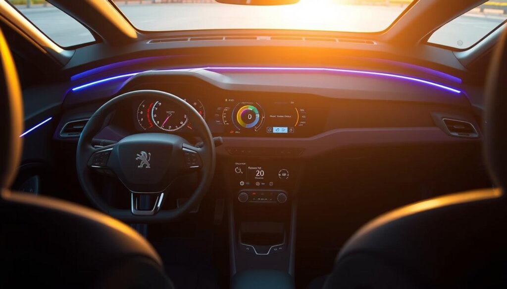 Intérieur technologique Peugeot i-Cockpit 2025