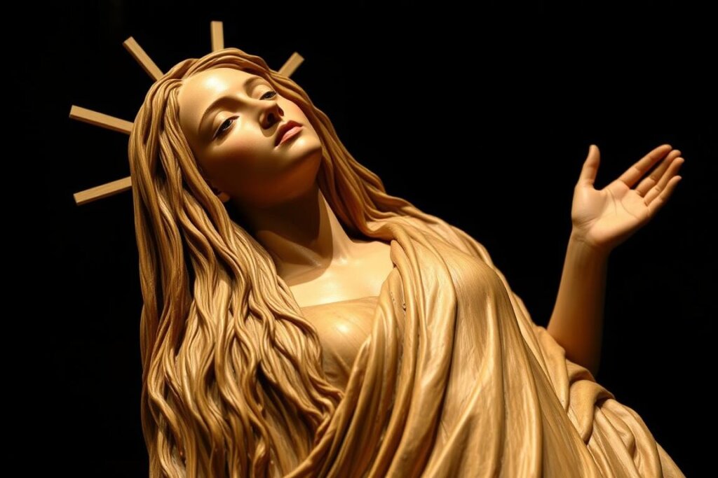 La sculpture en bois de Marie-Madeleine en extase au musée du Louvre