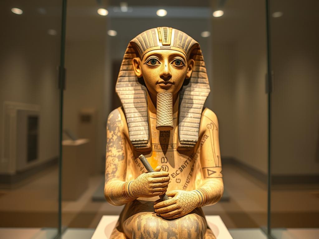 Le Scribe accroupi, sculpture égyptienne emblématique du Louvre - Guide du Louvre en 1 jour