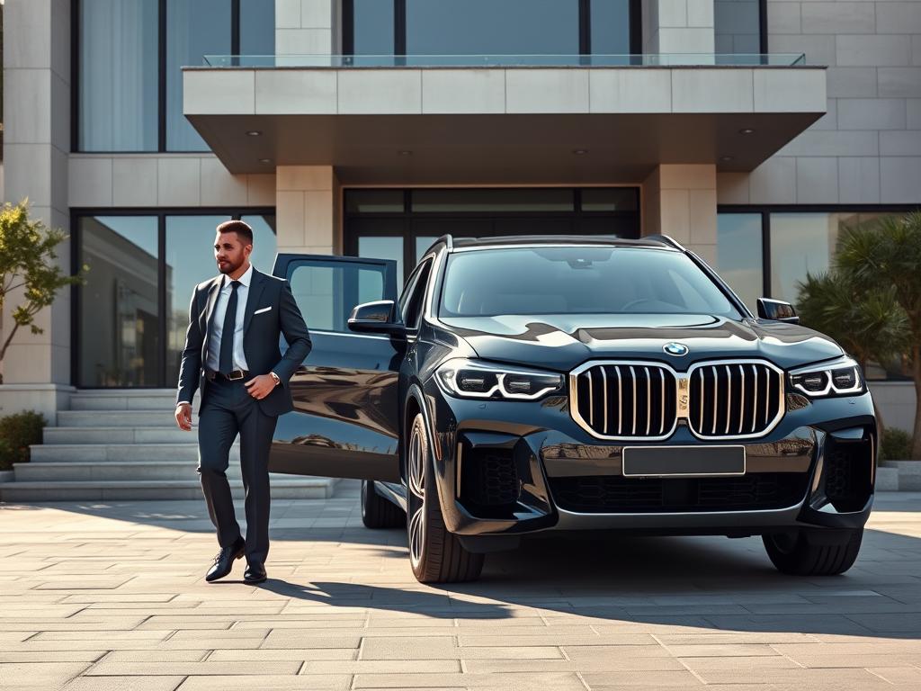 Image d'un style de vie luxueux représentant le public cible du BMW X8.