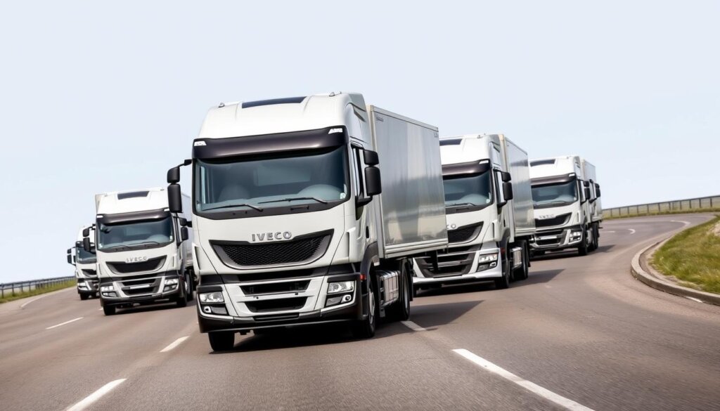 Nouvelle gamme de camions Iveco S-Way sur route avec technologie et innovation dans les nouveaux modèles de camions Iveco