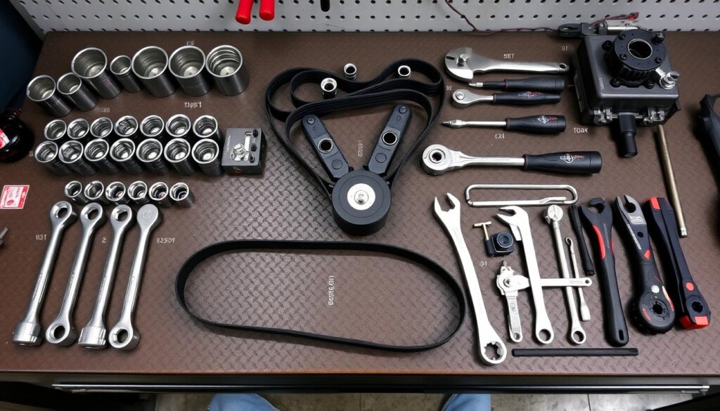 Outils nécessaires pour changer courroie de distribution Nissan Qashqai 2017