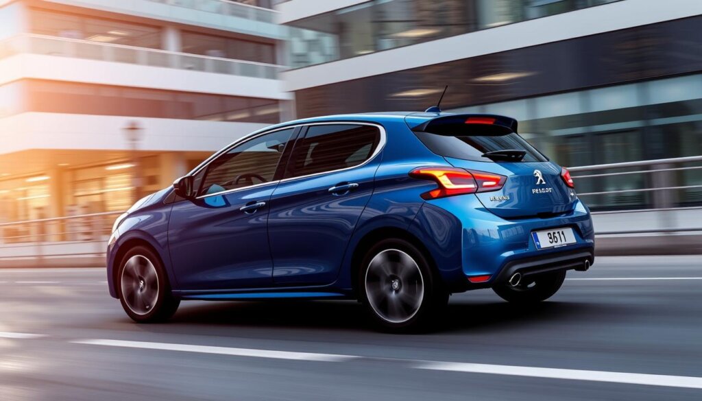 Peugeot 208 2025 en conduite urbaine, modèle potentiellement le plus vendu