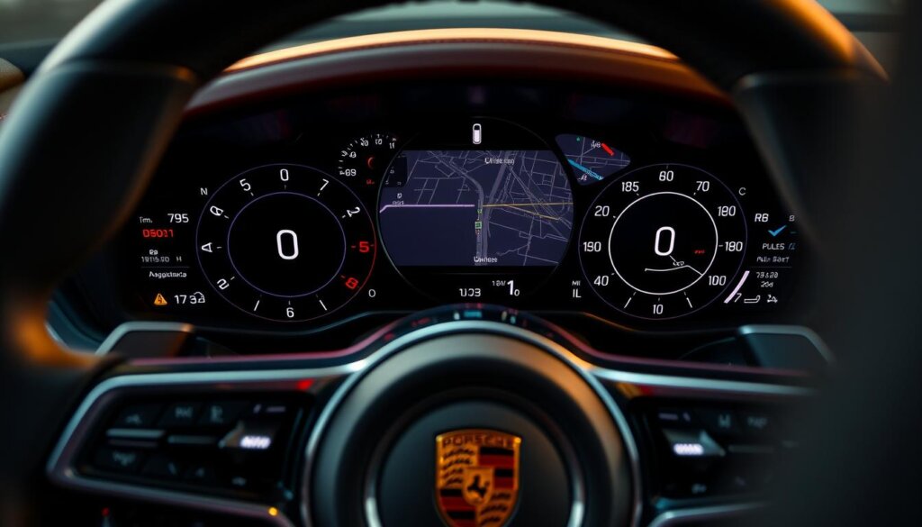 Porsche 2026 models technology showcase featuring digital cockpit and driver assistance systems