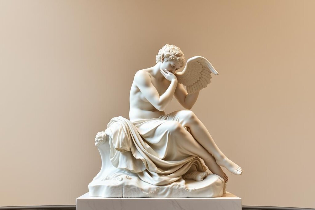 Psyché ranimée par le baiser de l'Amour de Canova, chef-d'œuvre incontournable du musée du Louvre