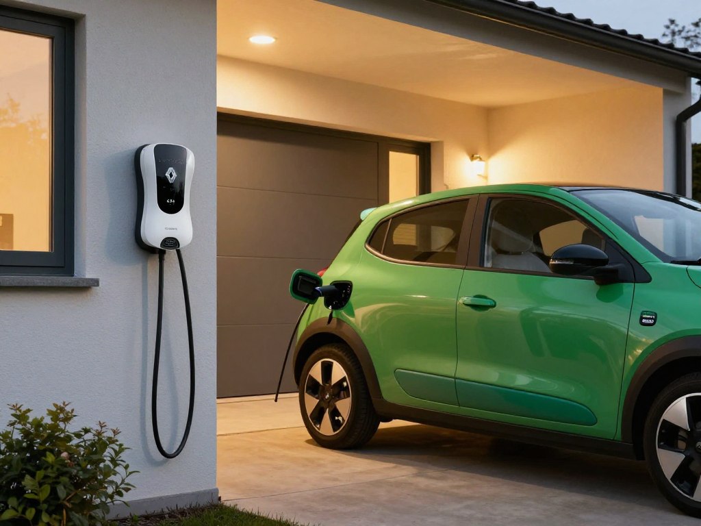 Renault Twingo Electric 2026 charging at home with wallbox charger