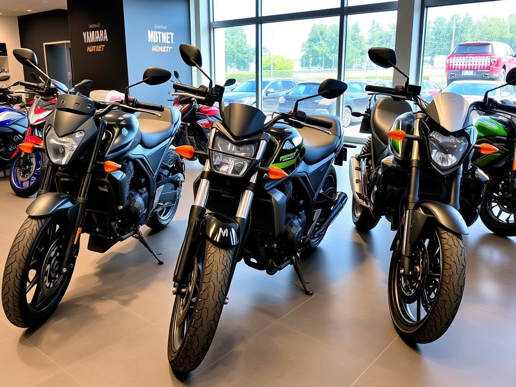 Roadsters populaires exposés chez un concessionnaire français