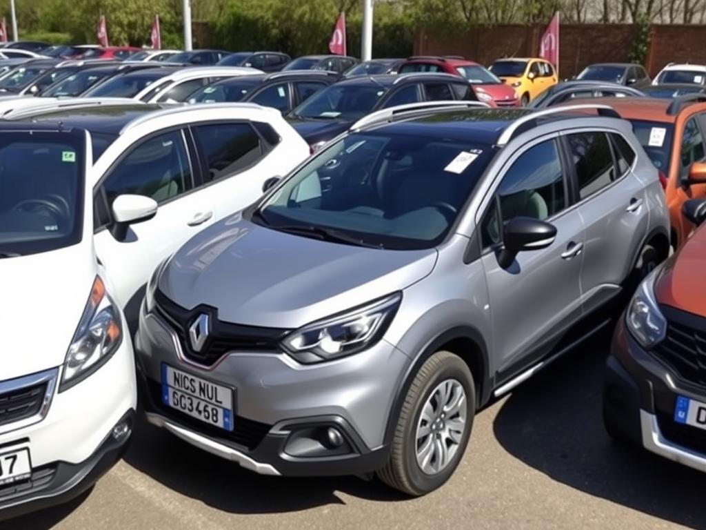 SUV d'occasion avec étiquettes de prix en France