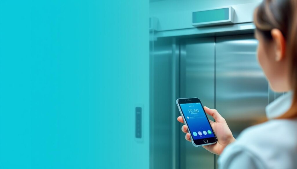 Système d'ascenseur intelligent avec commandes vocales et connectivité mobile