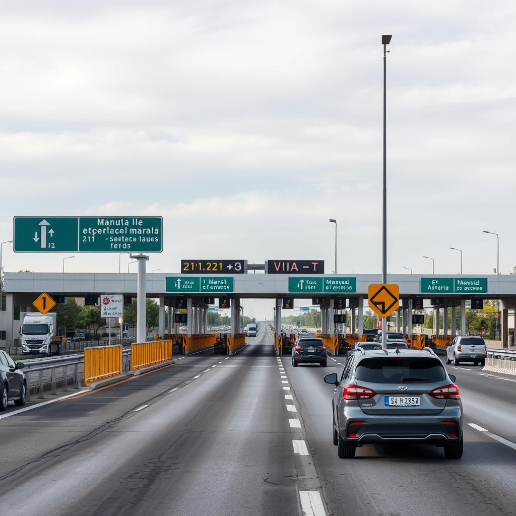 Système de péage espagnol sur la route Paris-Portugal