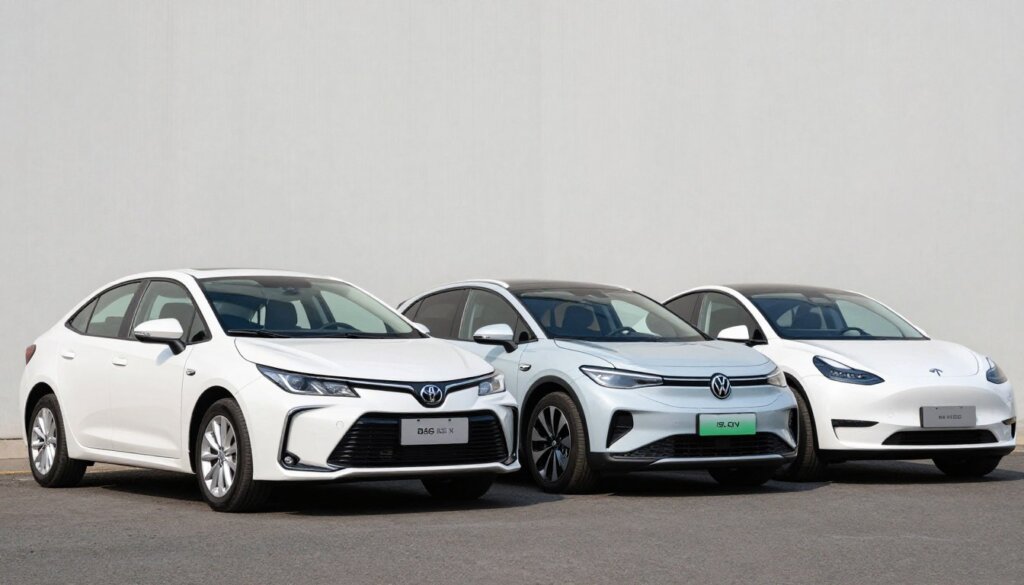 Toyota Corolla BZ4X 2026 aux côtés de ses principaux concurrents électriques