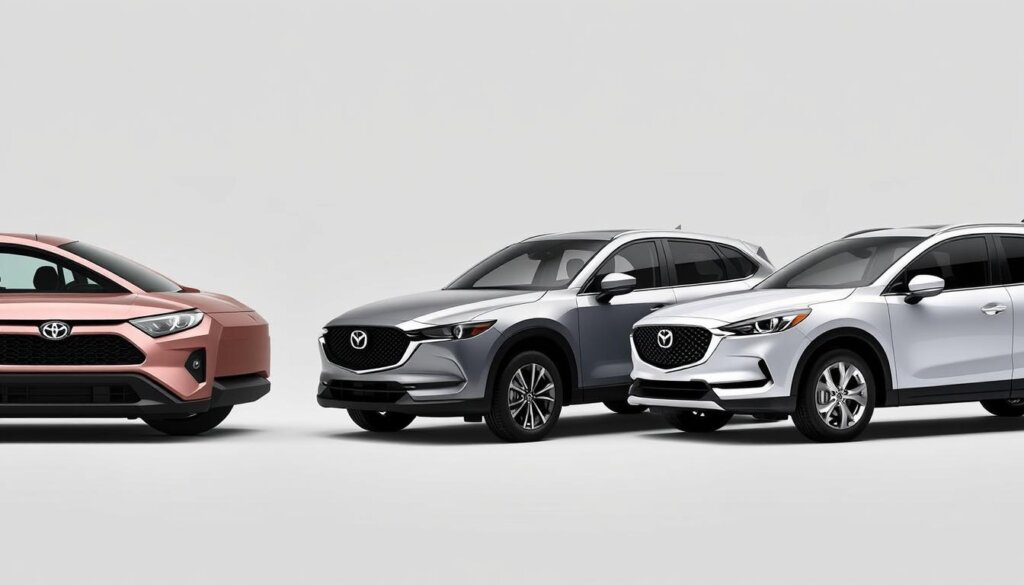 Toyota RAV4 2026 à côté de ses principaux concurrents