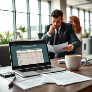 vie d'assurance de simulation