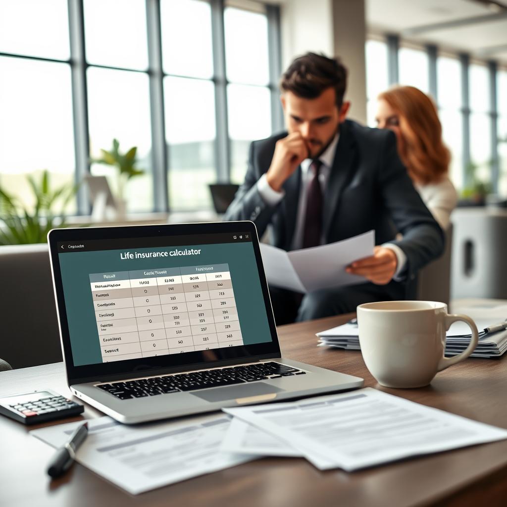 vie d'assurance de simulation