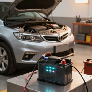 recharger une batterie de voiture avec un chargeur