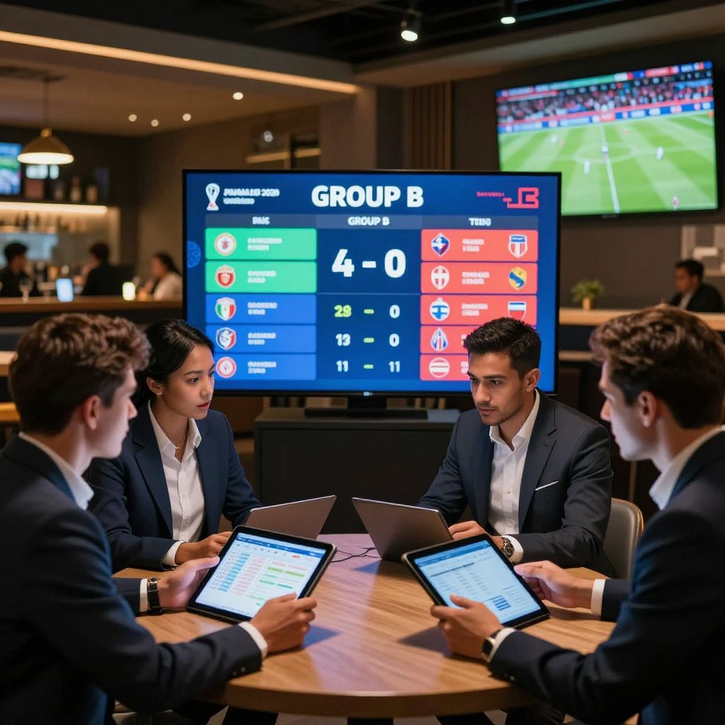 Cotes et paris sur le Groupe B