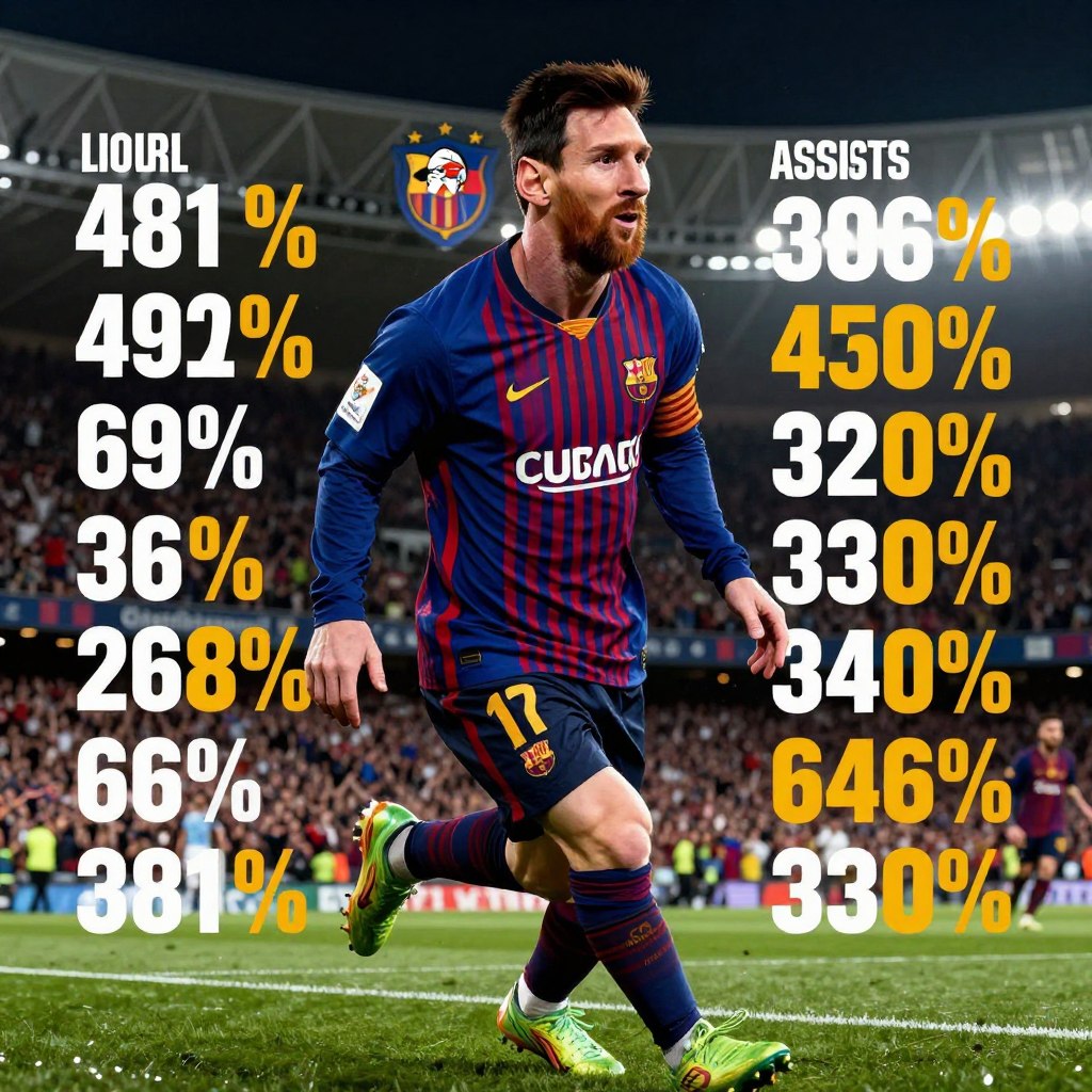 statistiques de la carrière de Lionel Messi